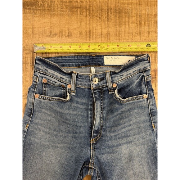 Rag & Bone Nina High-Rise Flare Frayed Ankle Jeans Womens Size 23 - Picture 7 of 11